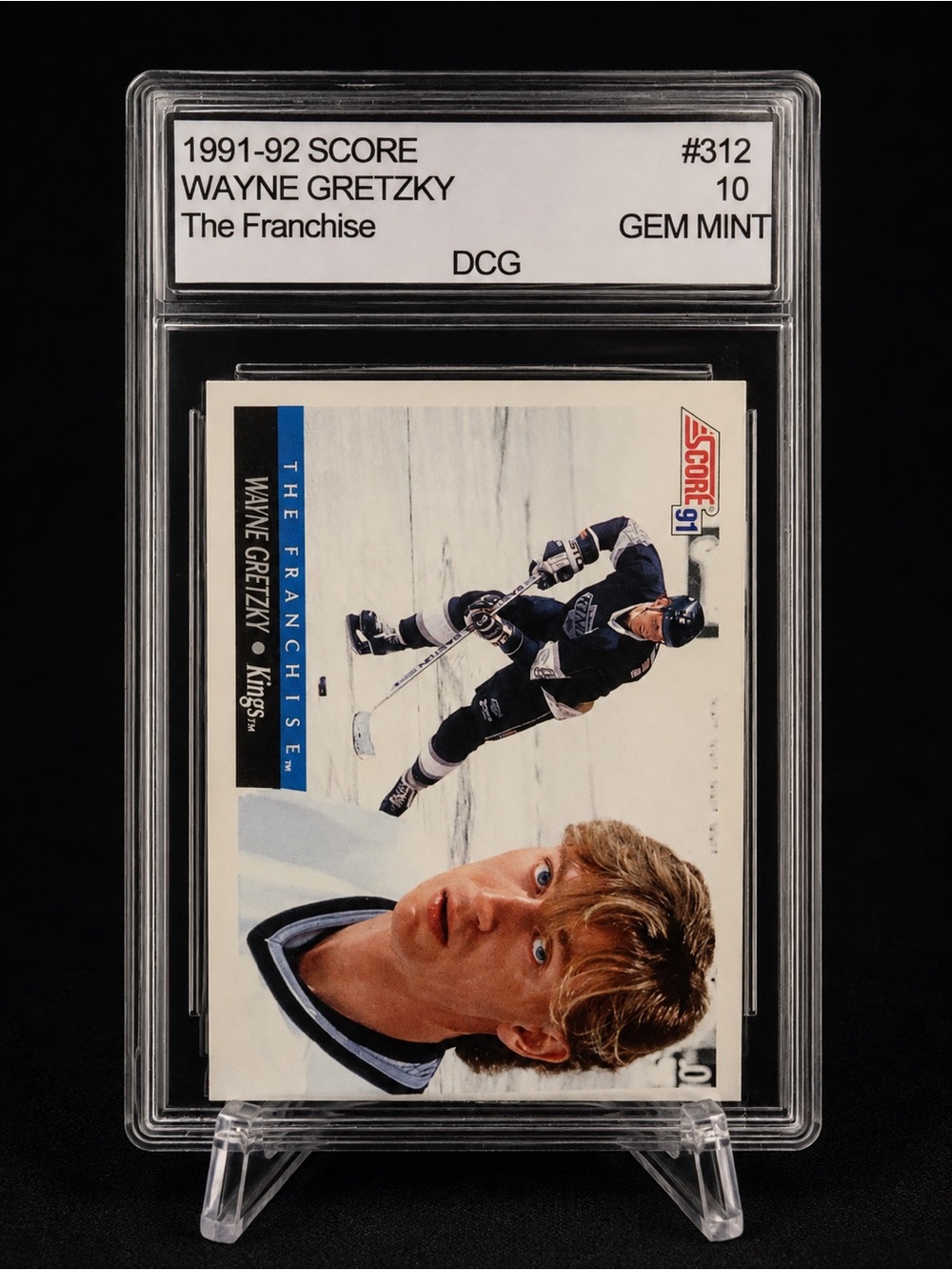 1991-92 Score Hockey Trading Card - Wayne Gretzky
